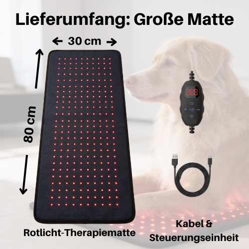 Vyroon RedPet Hunde Rotlichttherapie-Matte & Gürtel