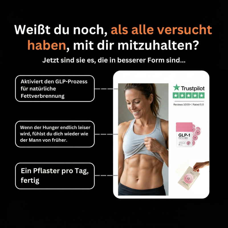 Abnehm-Pflaster GLP-PLANT: 10 Sekunden Abnehm-Routine